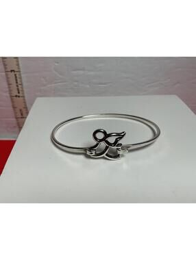 James Avery Flying Angel Hook On Bangle Bracelet 7.5”